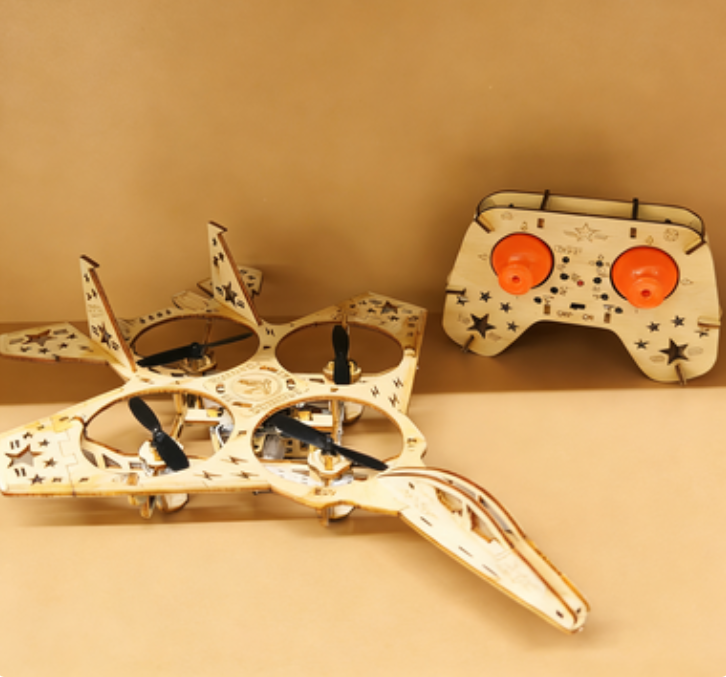 🧩 DIY Wooden Drone Building Kit 🚁