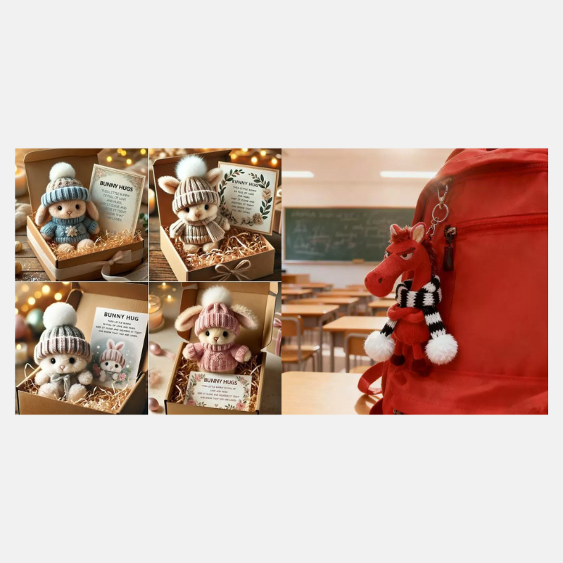 🐇 Easter Sale: 50% OFF!!💥Handmade Mini Bunny Hug Cute Easter Gift🎁