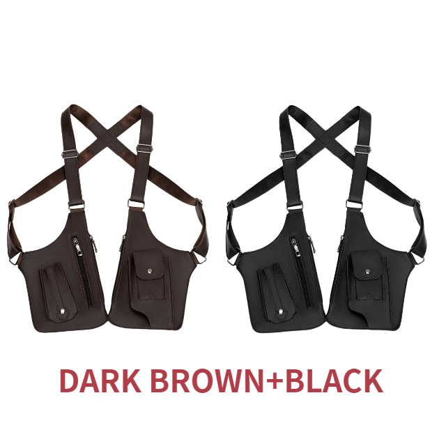 🔥Double Shoulder Strap Multi-Pocket Outdoor Anti-Theft Tactical Bag