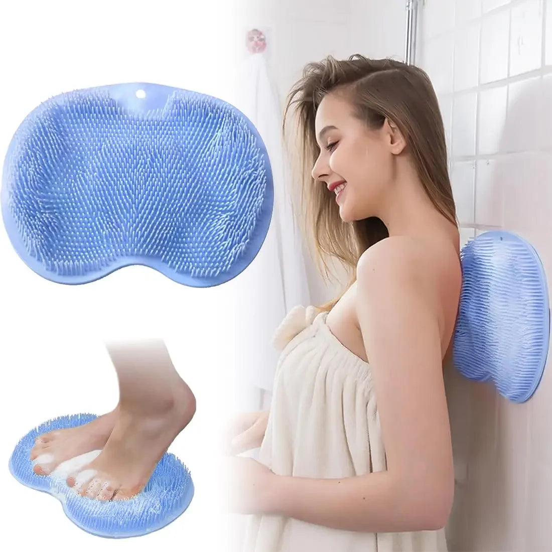 Shower Foot & Back Scrubber, Massage Pad