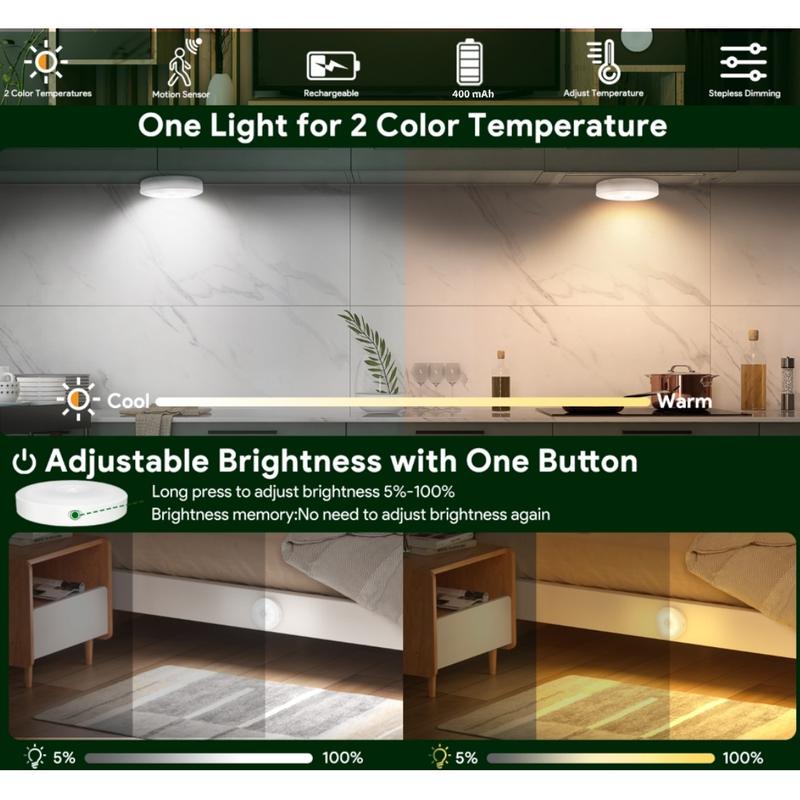 📢 📢Last Day 50% OFF!!✨3/6/12 Pack 8LEDs Motion Sensor Night Lights