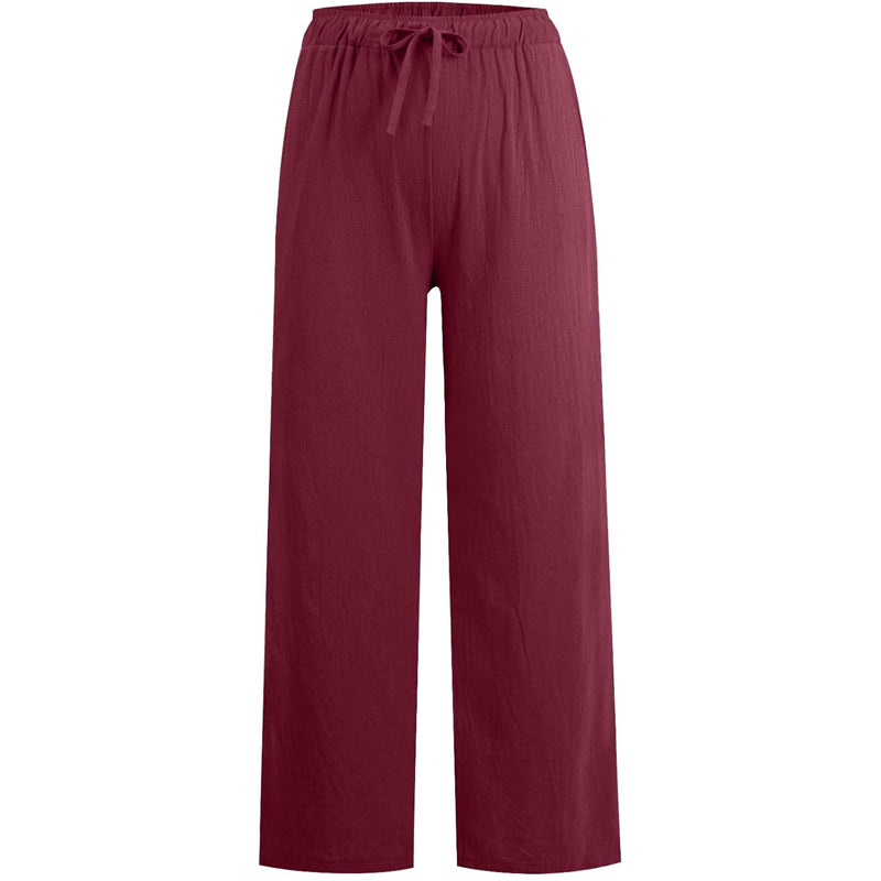 💥Summer Hot Sale - 50% OFF🔥Women's Summer Linen Cotton Wide Leg Pants