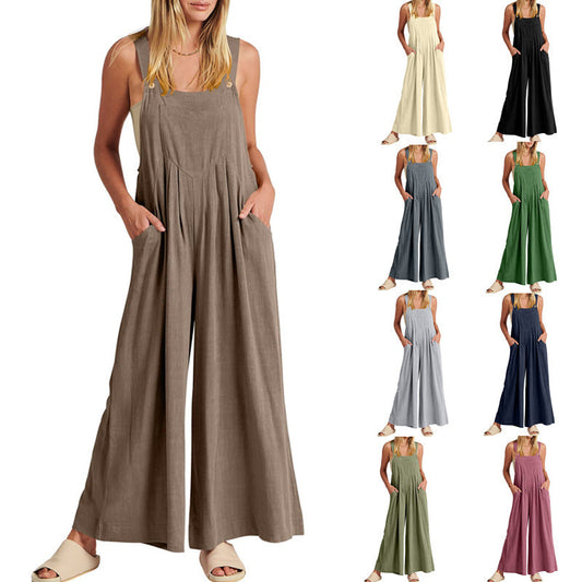 ⏳Time-limited Special⏰Plus Size Wide Leg Overalls Jumpsuit