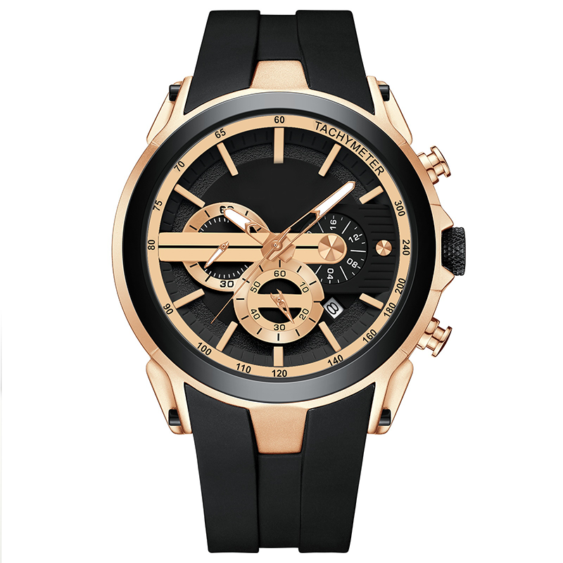 🔥Sport Style Luminous Silicone Strap Waterproof Watch