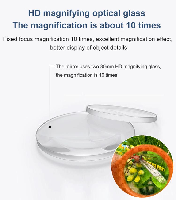 🔍✨Mini Folding Magnifying Glass Key Chain