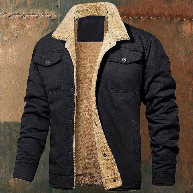 🍂 Early Fall Sale: 50% Off ! ! ⏳Men's Retro Western Winter Fleece Jacket