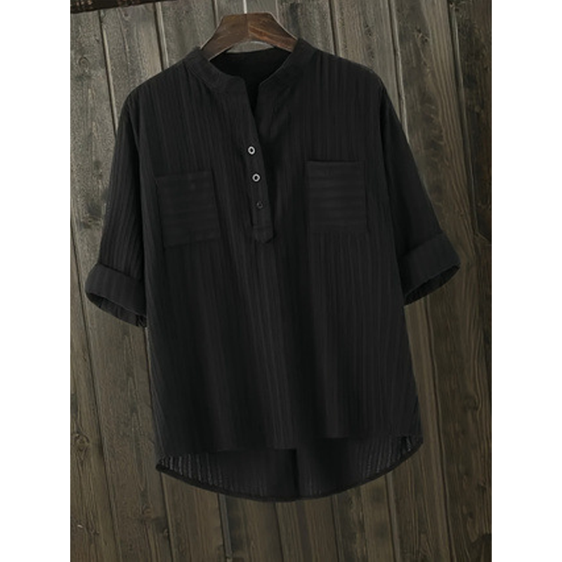 🎁New arrival 50% OFF💥Women's Plus Size Henley V Neck Shirt– Flattering, Soft & Stylish! ✨