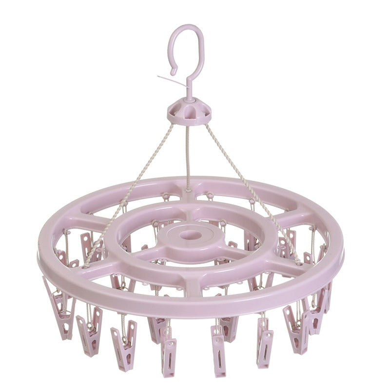24-Clip Windproof Laundry Hanger