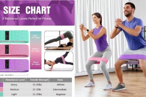Elastic hip belt for fitness