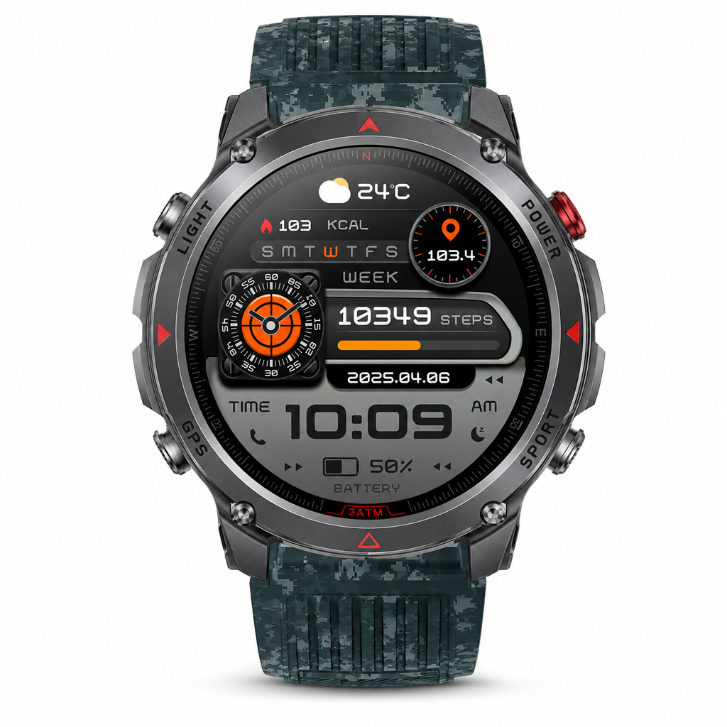 ⏳Limited-time 50% off💥Smartwatch with Bluetooth Calling,GPS & Beidou Positioning, Heart Rate & Sleep Monitor, Pedometer & Message Reminders🏃