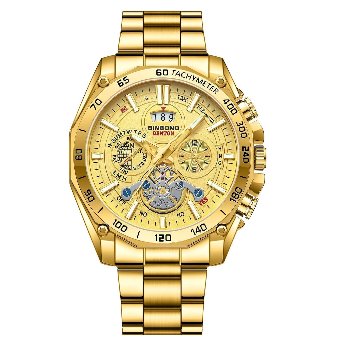 ⌚ Men's 30M Waterproof Luminous Steel Watch