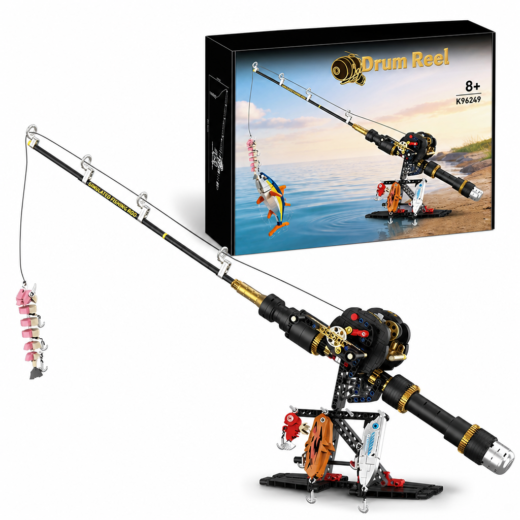 🎣⚙️ Mechanical Fishing Rod Model Kit – 50% OFF! Realistic gear drive, modular lures, plated grip details – interactive casting experience. 🔧
