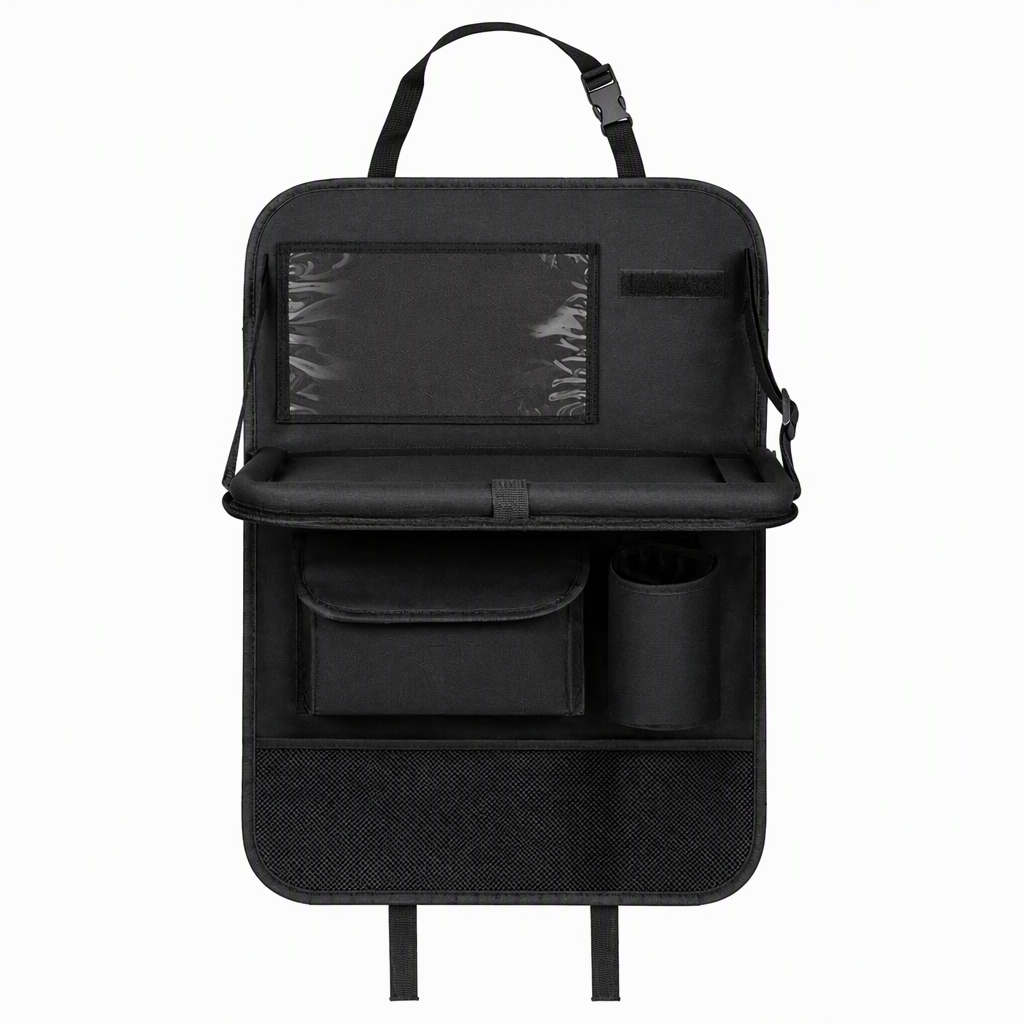 Oxford Cloth Car Seat Back Organizer Storage Bag with Tablet Holder Pocket