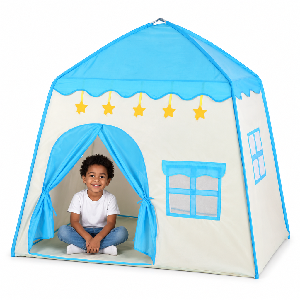 Kids Indoor Play Tent Princess Castle Secret Base Bed Tent Playhouse for Toddlers