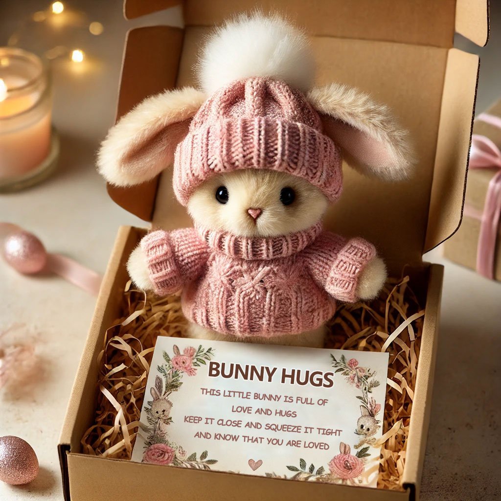 🐇 Easter Sale: 50% OFF！！💥Handmade Mini Bunny Hug Cute Easter Gift🎁