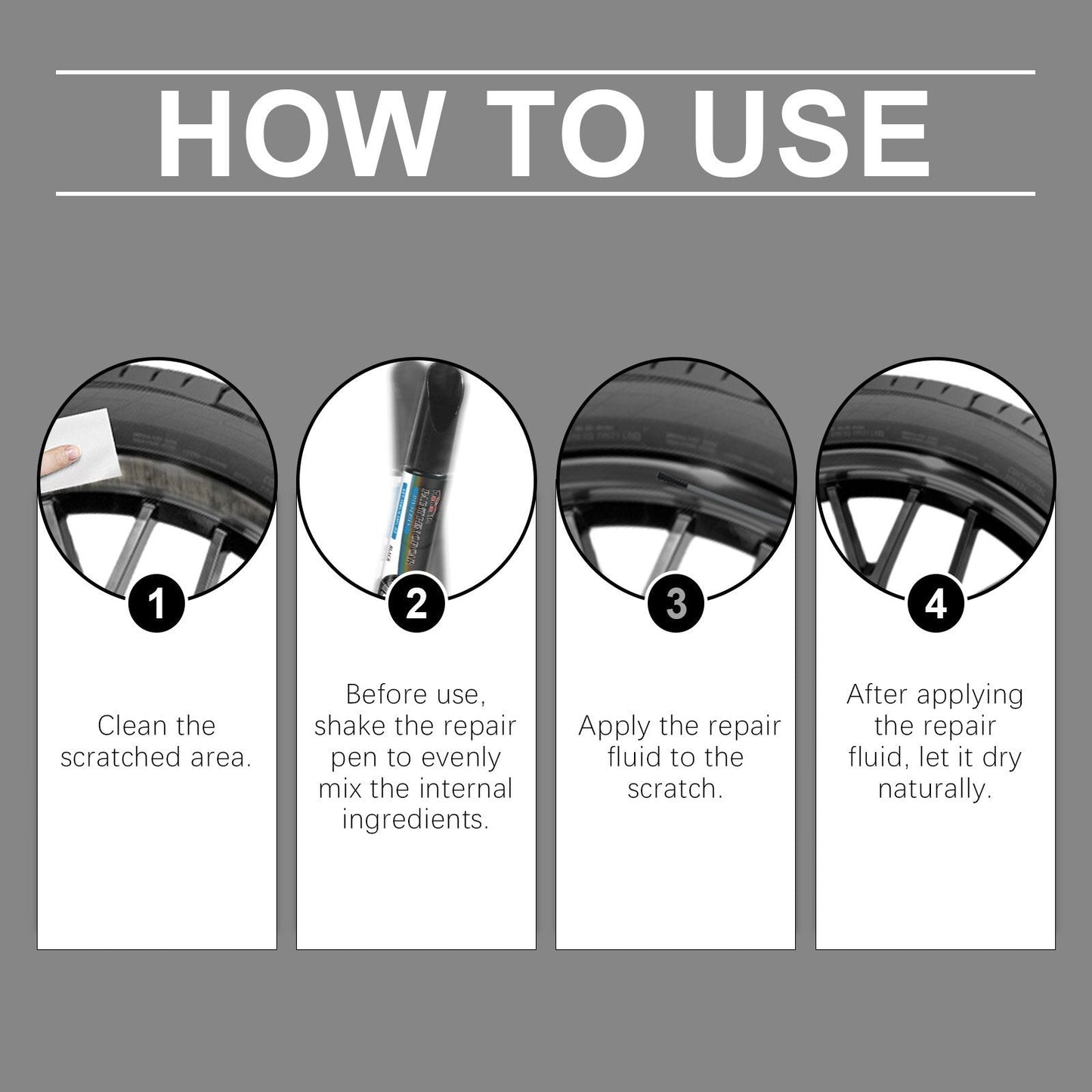 📢📢50% OFF !! ⏰ Magic Car Scratch Repair Pen – Fix Rim Scratches in Minutes – Permanent & No-Drip Formula 🛠️