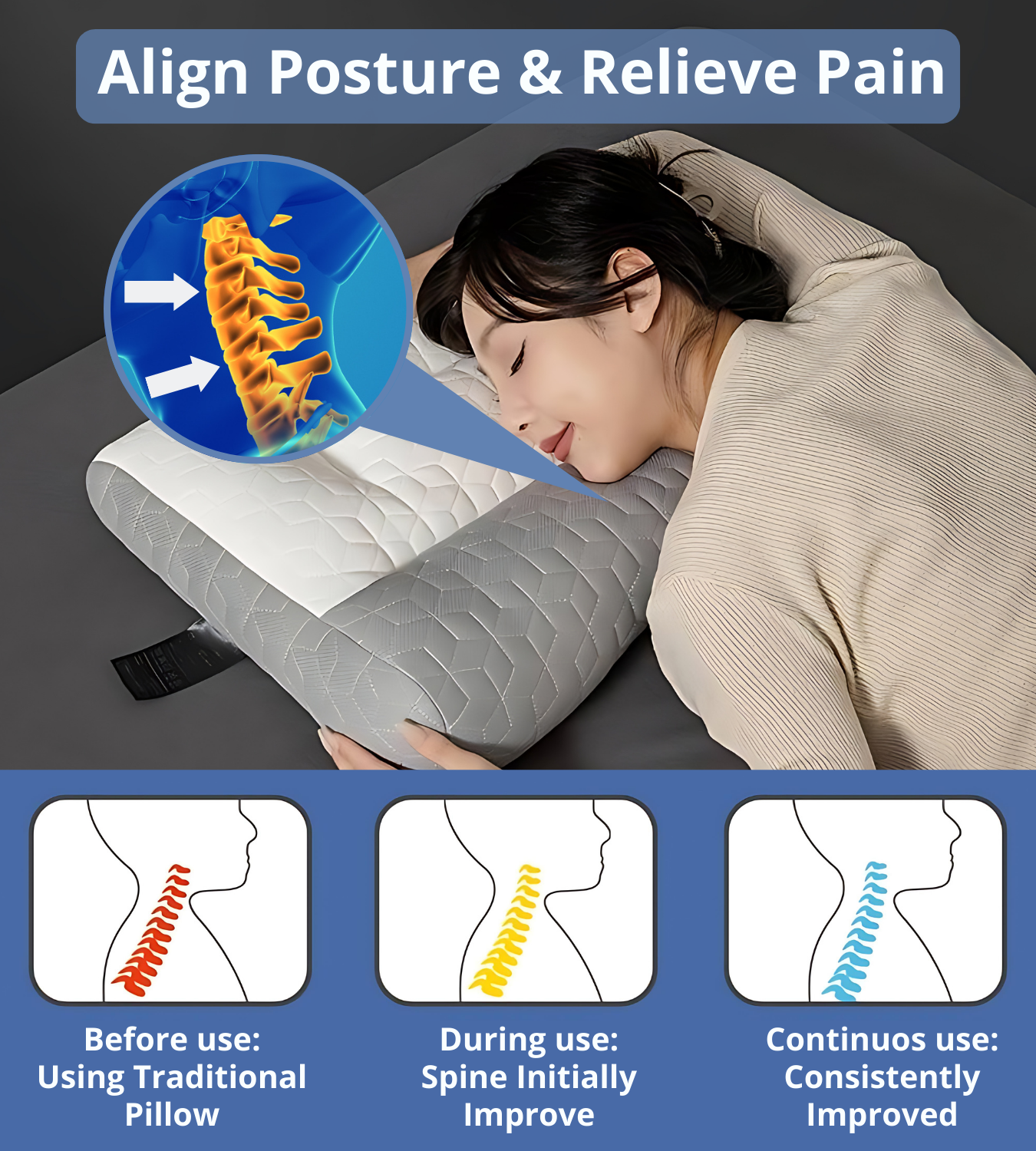 Orthopedic Neck Traction PiIIow