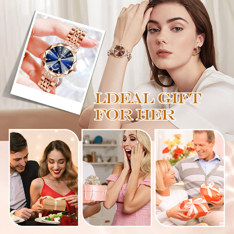 🎀60%OFF New Year Sale🎀Fashionable Diamond Moon Star Watch for Women