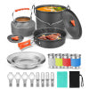 Durable Lightweight Portable Camping Cookware Mess Set