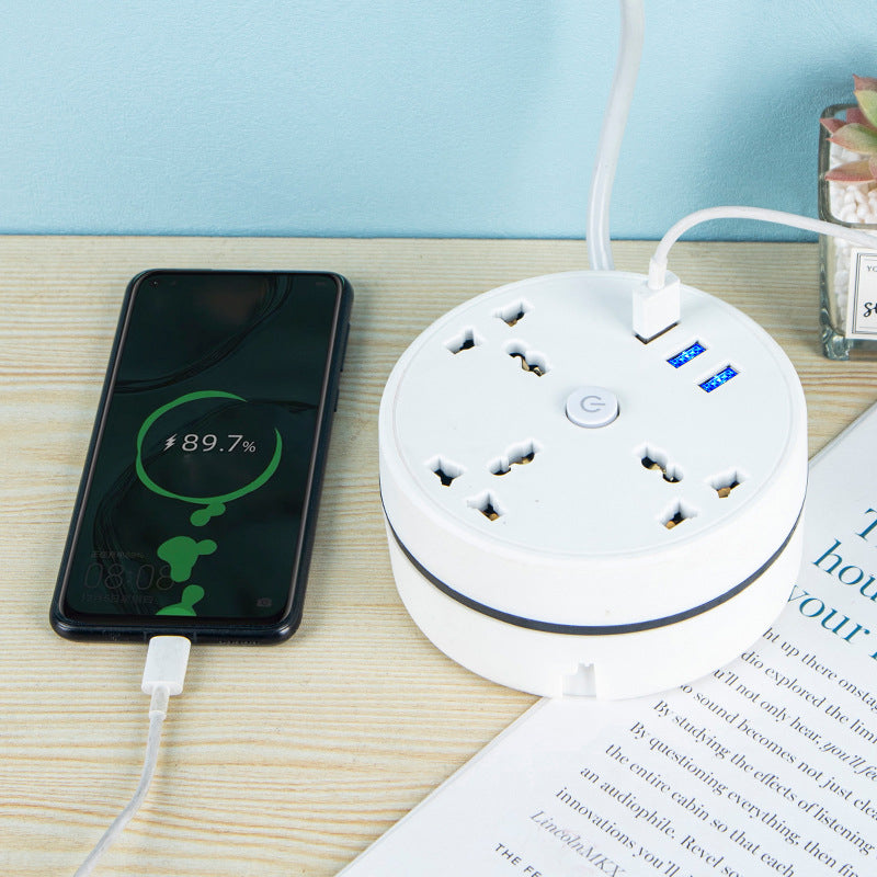 🔌Cord-Winding Universal Power Strip