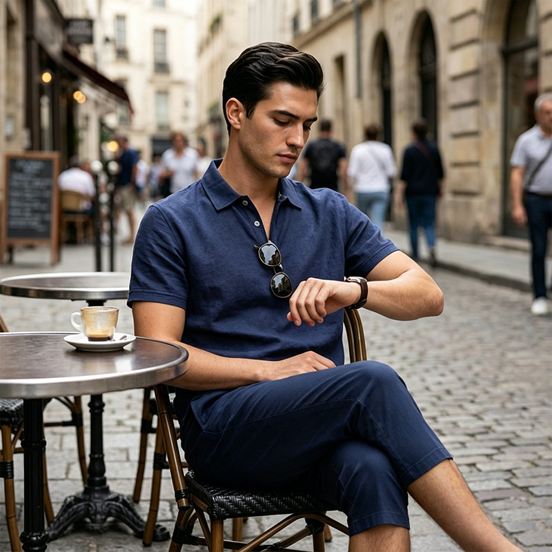 💥 50% OFF 👚Men's Linen Shirt and Casual Pants Set