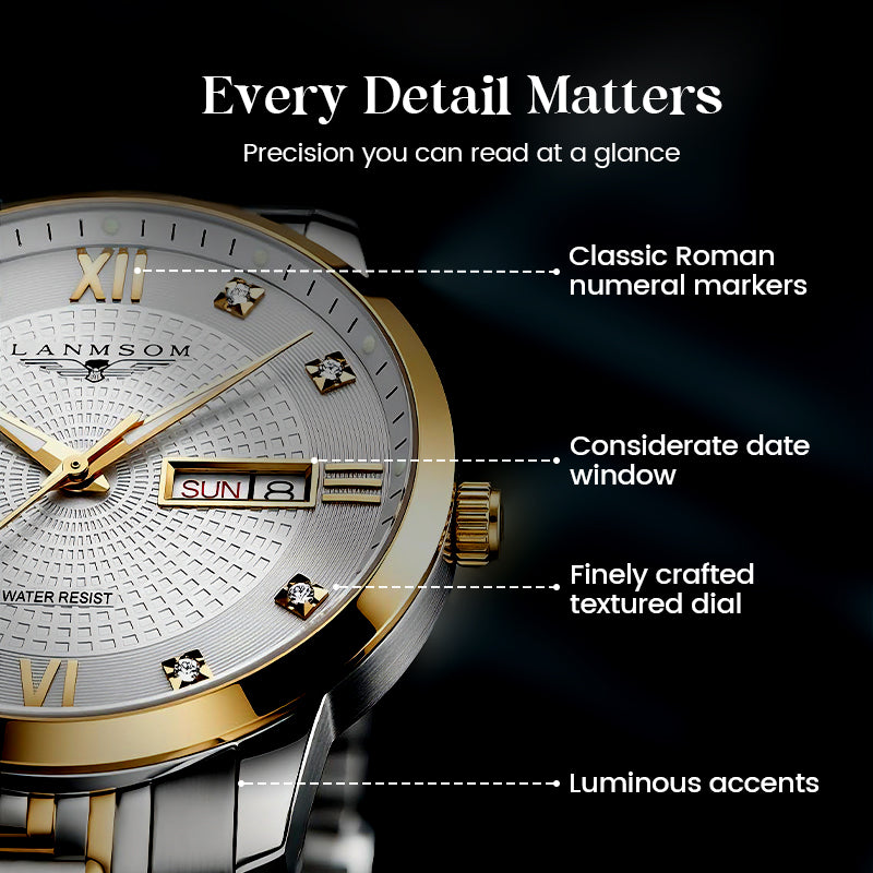 ⏰Black Friday Sale 80% OFF💥💥Men's Stainless Steel Waterproof Business Watch
