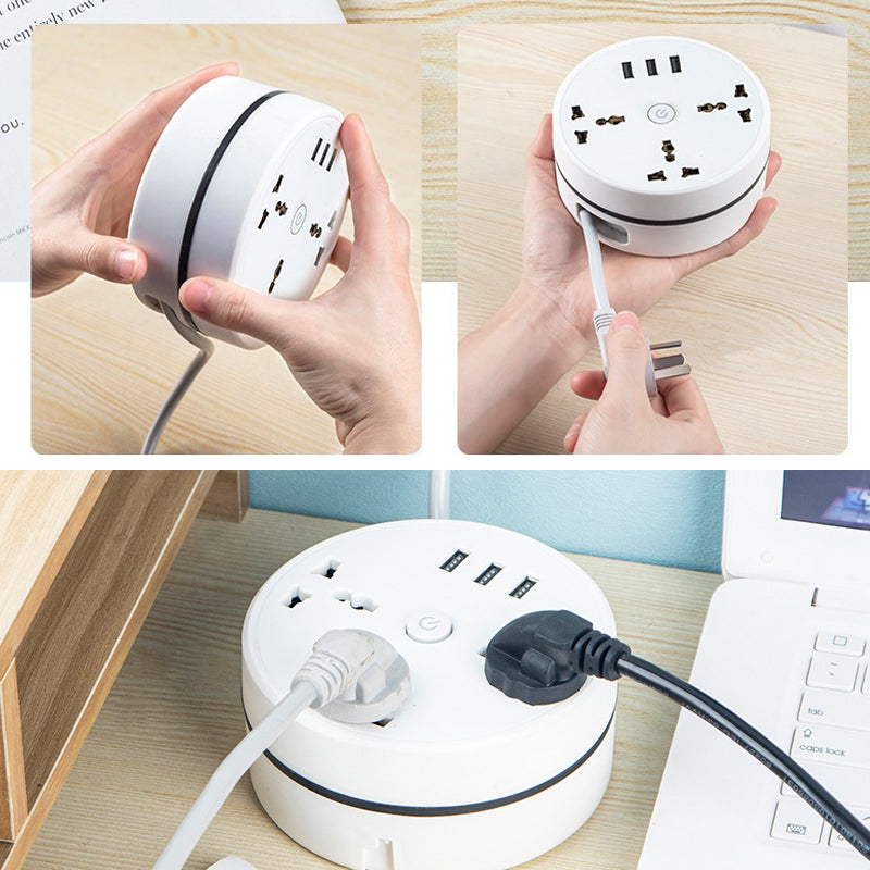 🔌Cord-Winding Universal Power Strip