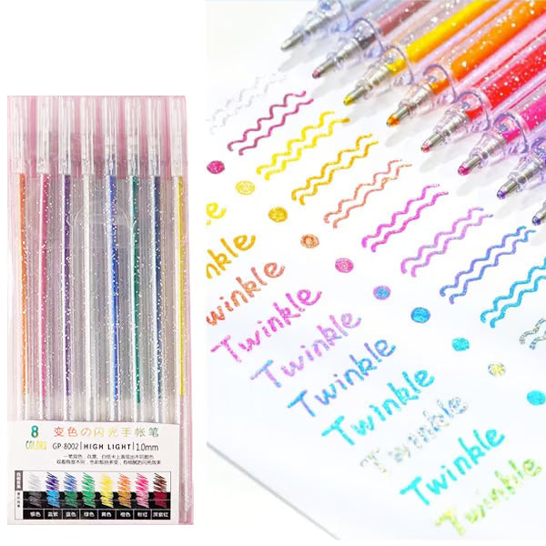 ✨ 50% OFF NOW! 🎁 Glitter Gel Pen Set – Smooth Writing, 12+ Colors & Quick-Dry Ink 🎨
