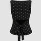 👗🎀 Women's Polka Dot Tank Top, Summer Sleeveless Knot Design, Y2K Style, Slim-Fitting, Round Neck, Back Tie, Casual Wear