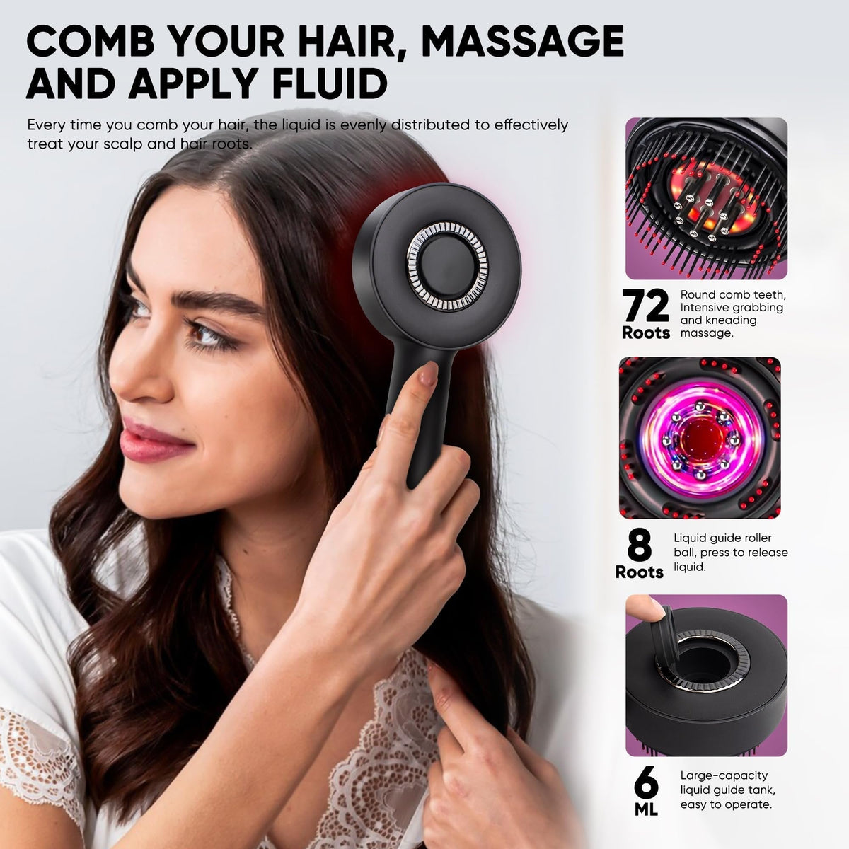🎀Hot Sale 50% OFF 🎁 Electric Guided Liquid Conditioning Hair Massage Comb