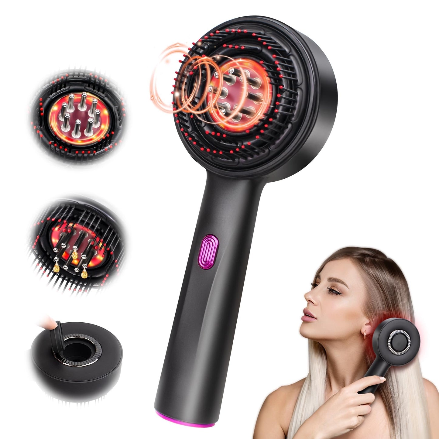 🎀Hot Sale 50% OFF 🎁 Electric Guided Liquid Conditioning Hair Massage Comb
