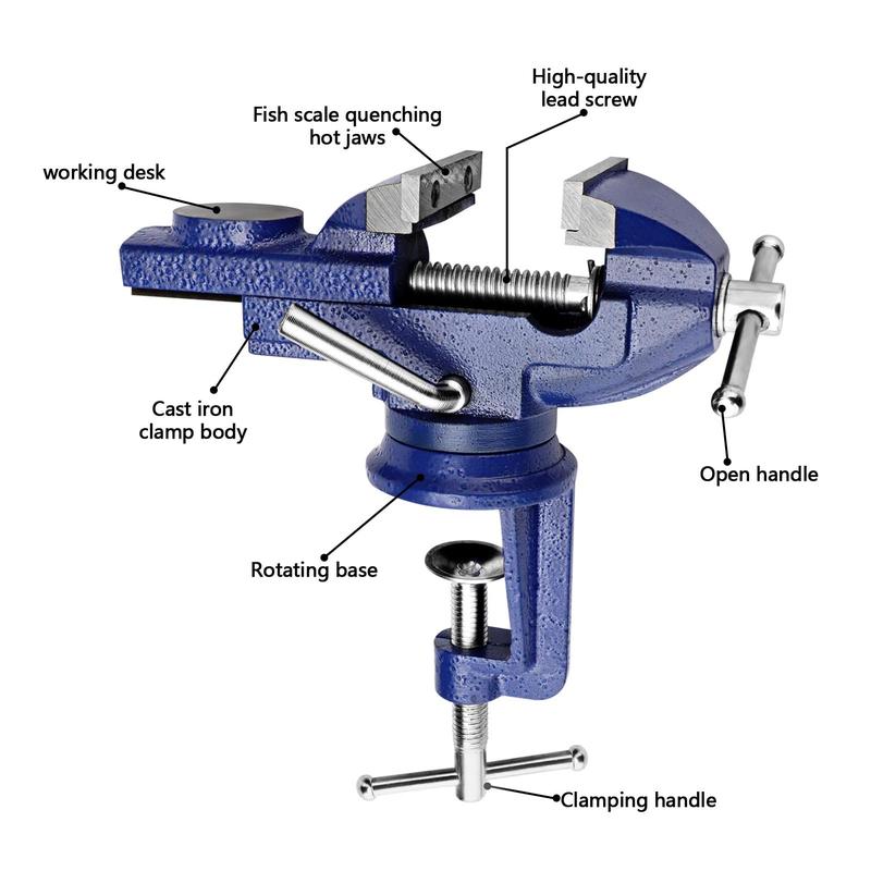🔧 50% OFF NOW! 🛠️ Heavy-Duty Mini Universal Bench Vice – Compact, clamp-on & sturdy – Ideal for workshops, garages & DIY projects ✨