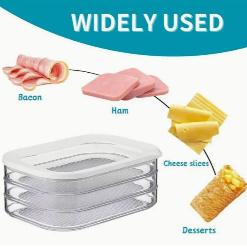 📢📢40% OFF !! ⏰3 Layer Reusable Food Storage Containers with Lid Clear Fridge Crisper