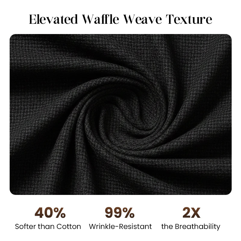 🎁2026 New Arrivals 50% OFF💥Men’s Casual Waffle Shirt Pants 2-Piece Set