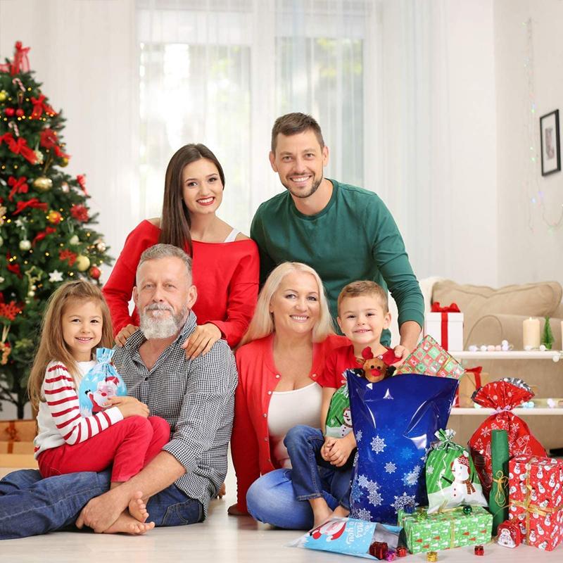 🎅Early Christmas Shopping: 50% Off🎄Drawstring Christmas Gift Bags (Biodegradable)