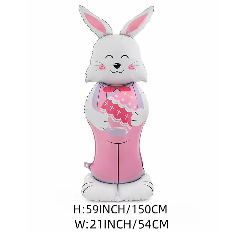 🐰 Easter Sale: 50% OFF！！🎉Giant 3D Standing Bunny Balloon Self-Supporting Festive Cheer