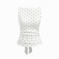 👗🎀 Women's Polka Dot Tank Top, Summer Sleeveless Knot Design, Y2K Style, Slim-Fitting, Round Neck, Back Tie, Casual Wear