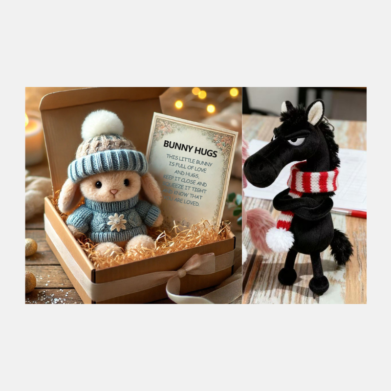 🐇 Easter Sale: 50% OFF！！💥Handmade Mini Bunny Hug Cute Easter Gift🎁