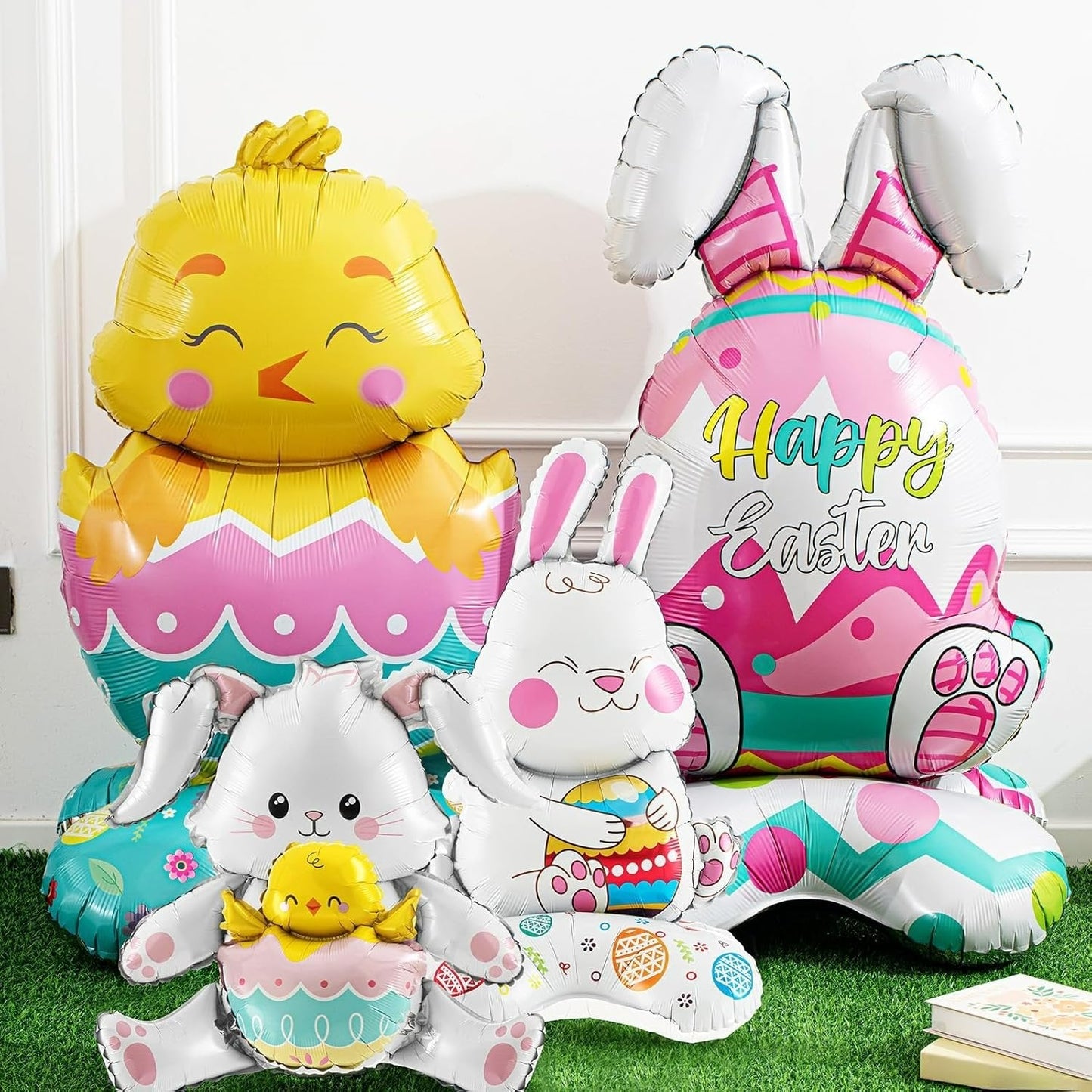 🐰 Easter Sale: 50% OFF！！🎉Giant 3D Standing Bunny Balloon Self-Supporting Festive Cheer