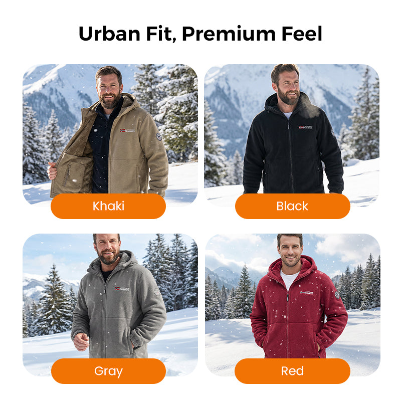 🔥LAST DAY PROMOTION - 50%OFF🔥2026 Upgraded Unisex Hooded Casual Graphene Heated Insulated Jacket (with Internal Pockets)