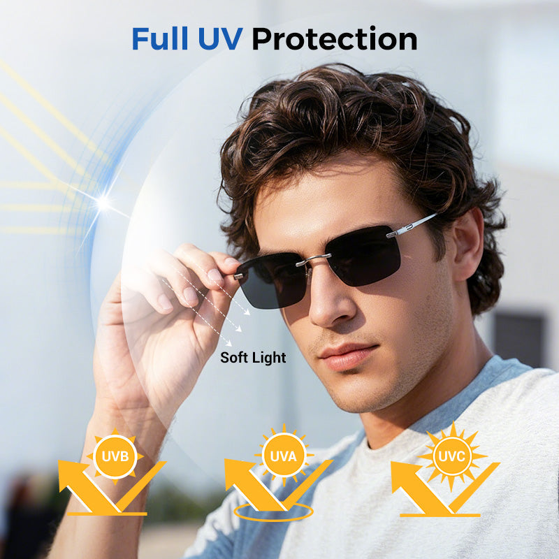 Stylish Frameless High Definition Polarized Sunglasses