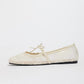 Elegant Mesh Ballet Shoes with Bow