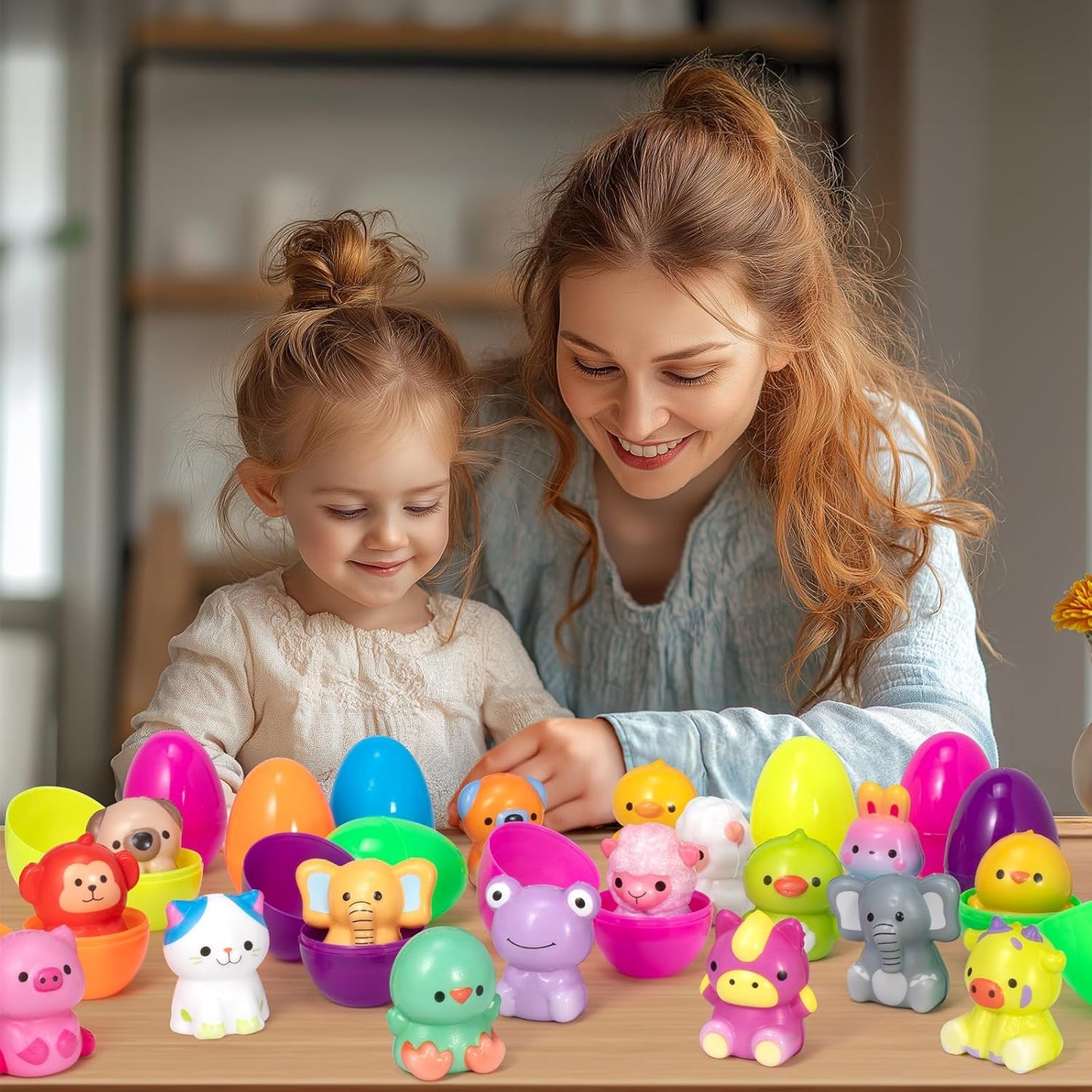 🔥Last Day Special Price !!⚡50K+ SOLD🎁12/24PCS Easter Eggs Prefilled Slow Rising Squishy Toys