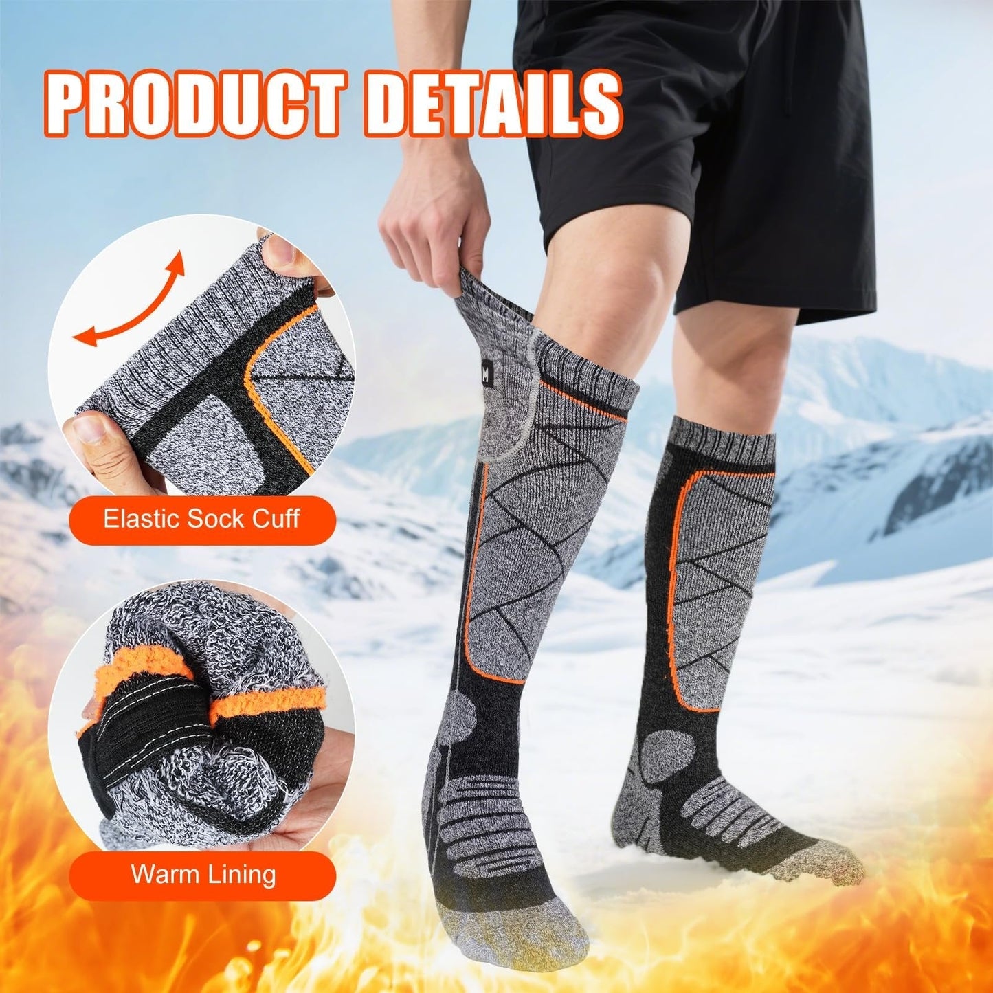 🔥Hot Sale 50% OFF🔥Rechargeable Heated Socks for Men & Women