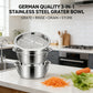 🥗 LIMITED-TIME 50% OFF! ✨ 3-in-1 Stainless Steel Grater Bowl – Multi-function, Space-saving, Easy-clean 🧀
