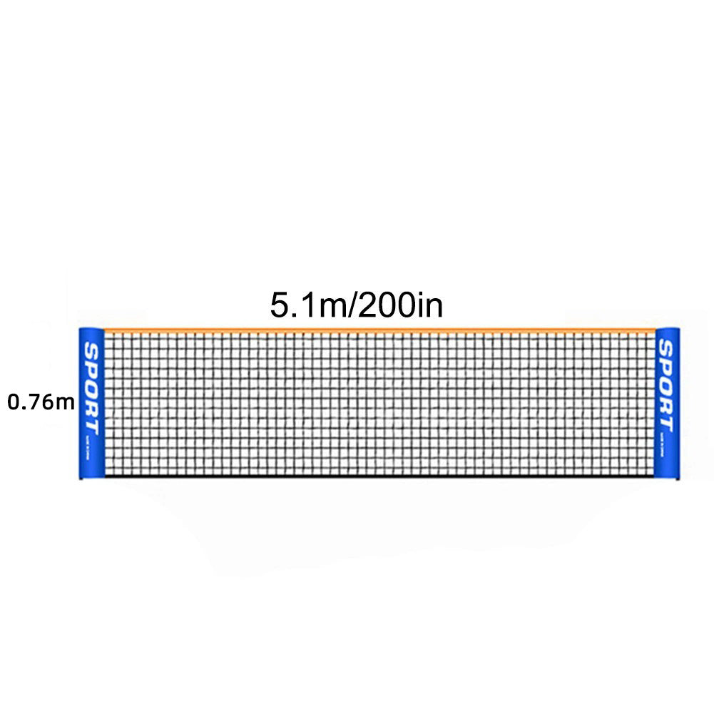 Portable Badminton & Tennis Net Set – Adjustable 3–6m Width, Easy Setup