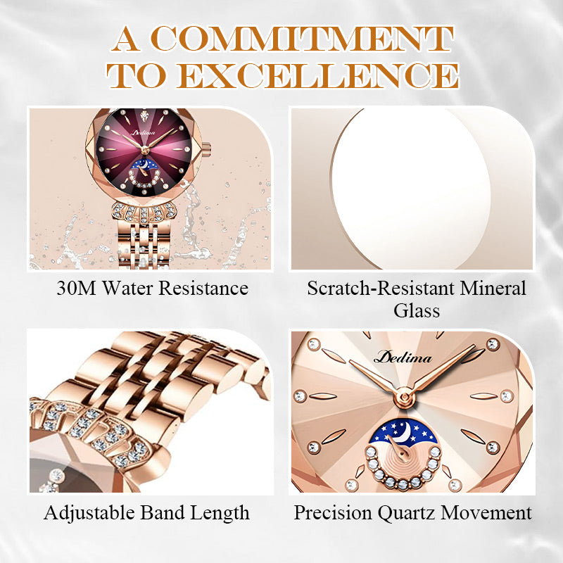 🎀60%OFF New Year Sale🎀Fashionable Diamond Moon Star Watch for Women