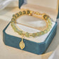 💝Hetian Jade Gold Leaf Bracelet