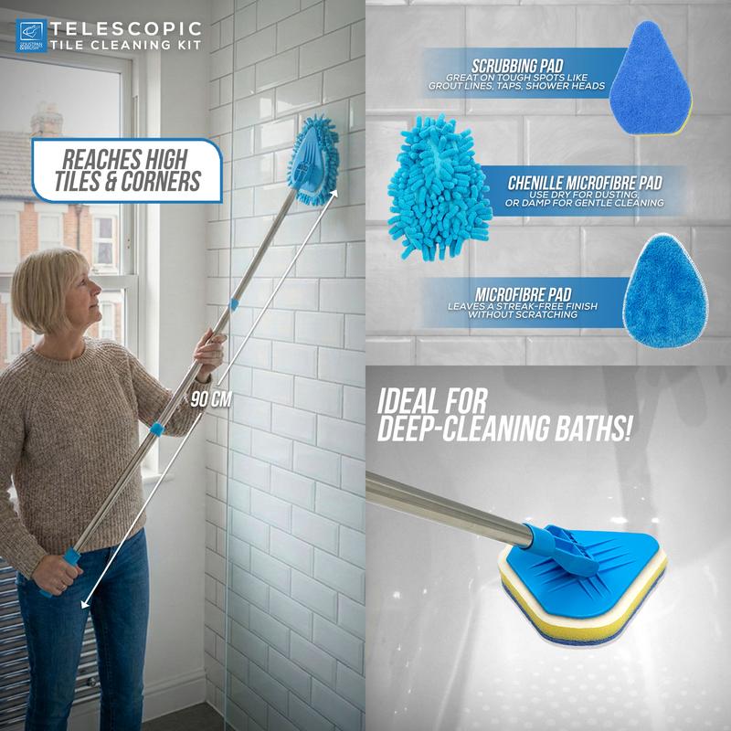 Multi-Head Telescopic Cleaning Brush