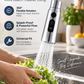 💧🔄 360° rotating high-pressure tap with adapter - flexible water flow for easier cleaning 🚰✨